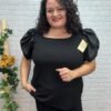 Blusa Lucia T-46/52 Manga Abullonada