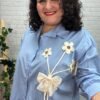 Camisa Agara T-46/52 Con Flores