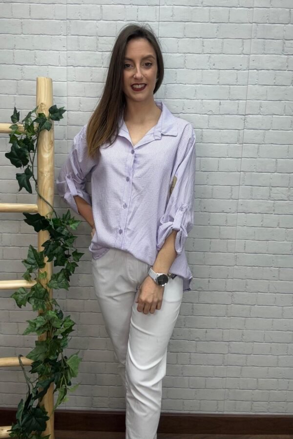 Camisa Ralli T-36/44 Estampado De Rayas