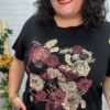 Camiseta Flores T-44/52 Con Dibujo