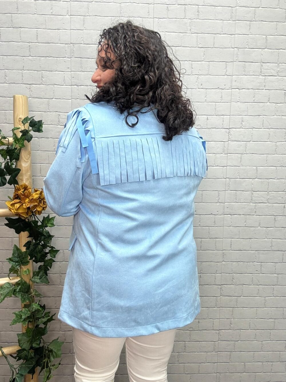 Chaqueta Olivia T-44/52 Con Flecos