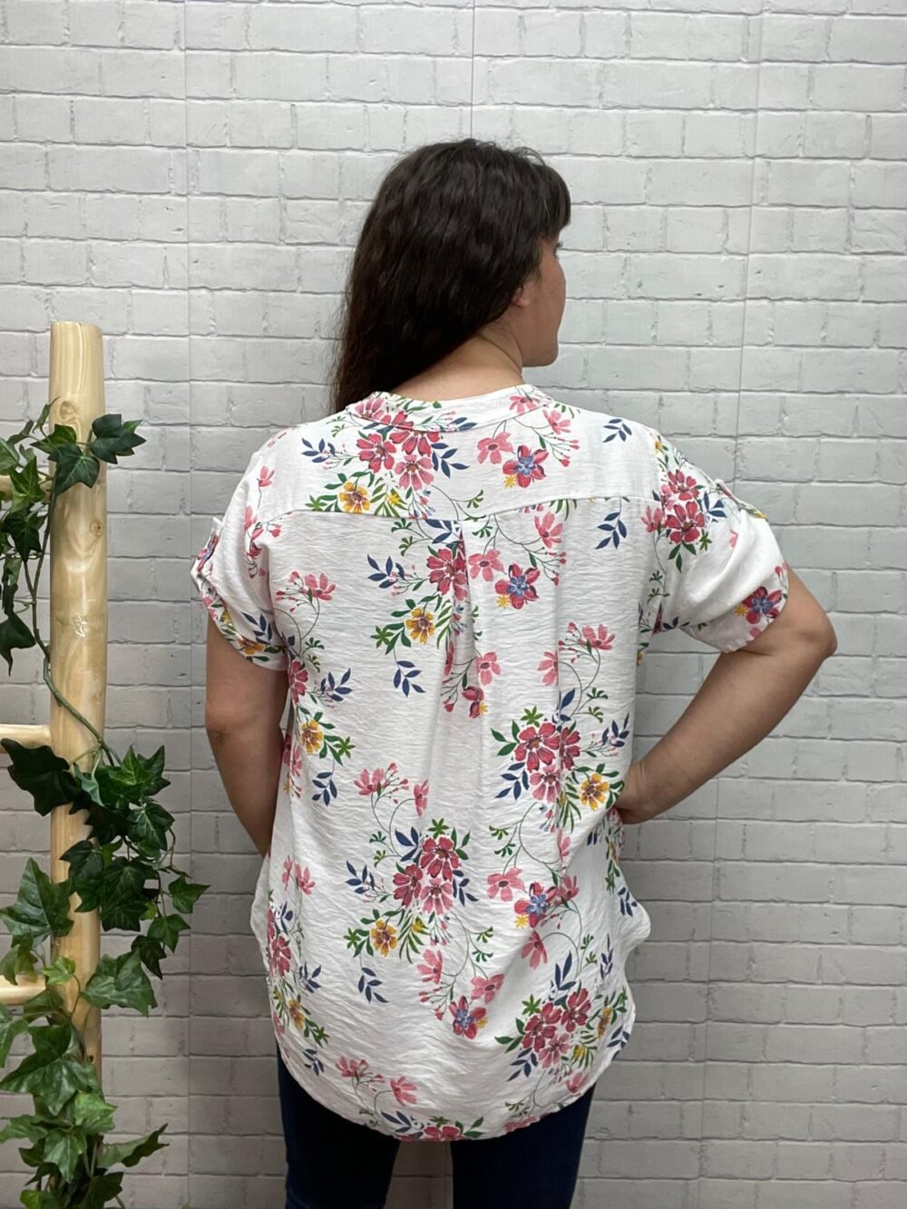 Blusa Flora T-36/50 Con Flores - Imagen 8
