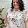 Blusa Flora T-36/50 Con Flores - Imagen 6