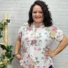 Blusa Flora T-36/50 Con Flores