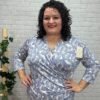 Blusa Cruzada Amelia T-M/3XL Estampada