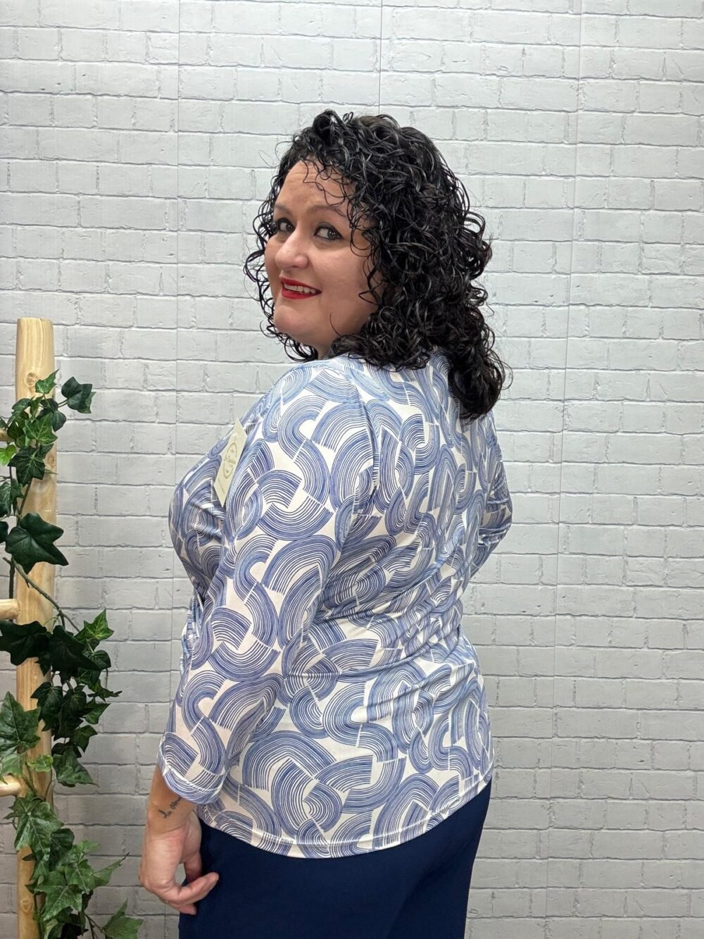 Blusa Cruzada Amelia T-M/3XL Estampada