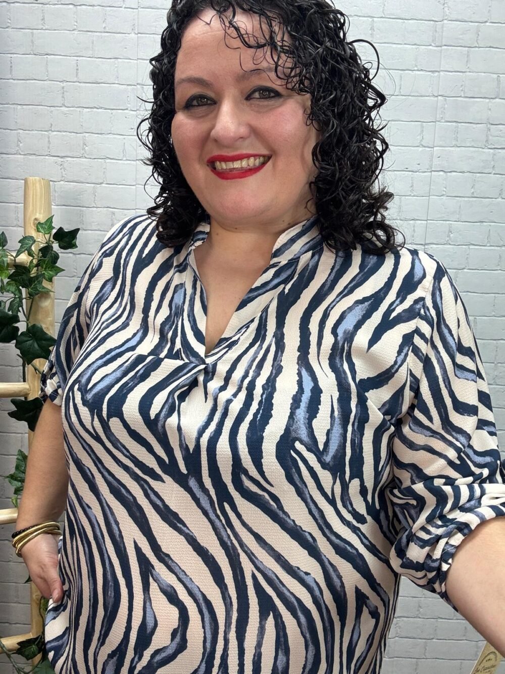 Blusa Elie T-44/52 Animal Print - Imagen 5