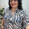 Blusa Elie T-44/52 Animal Print - Imagen 5