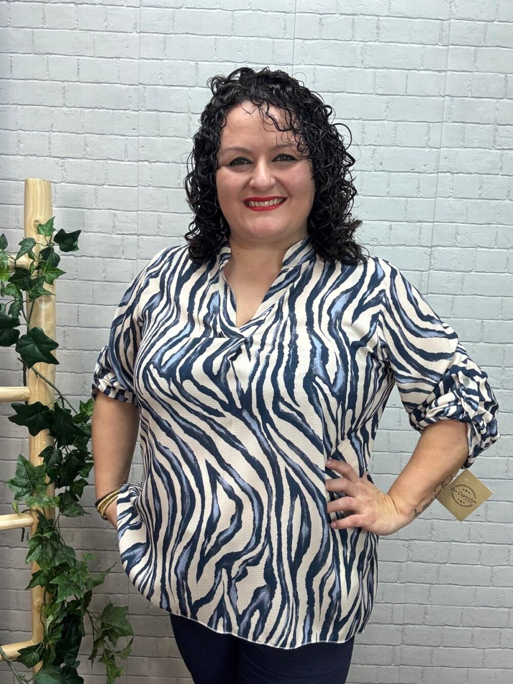 Blusa Elie T-44/52 Animal Print - Imagen 4