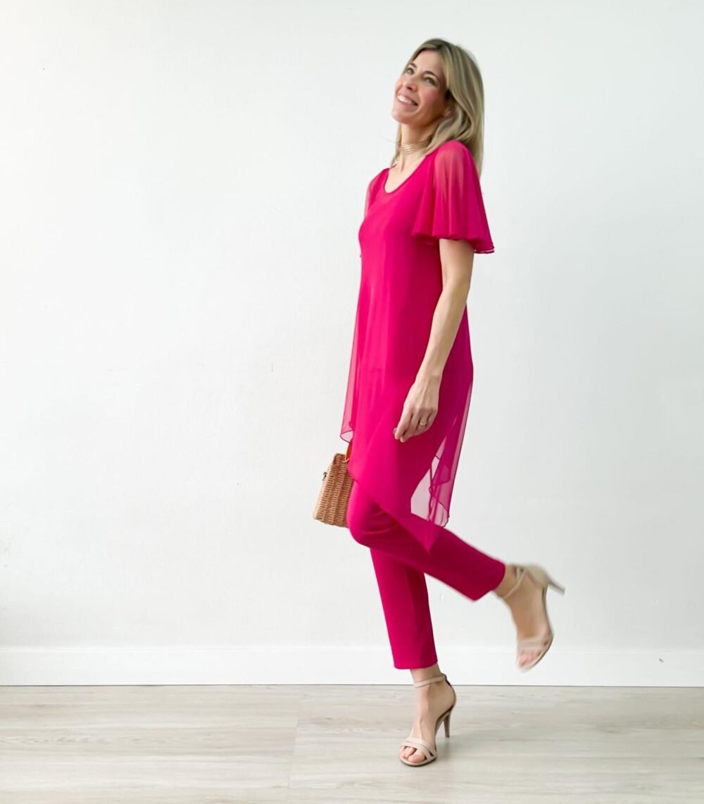 Conjunto 3pz. Leyla fucsia