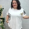 Camiseta Babett T-44/54 con Flor Bordada - Imagen 4