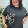 Camiseta Babett T-44/54 con Flor Bordada