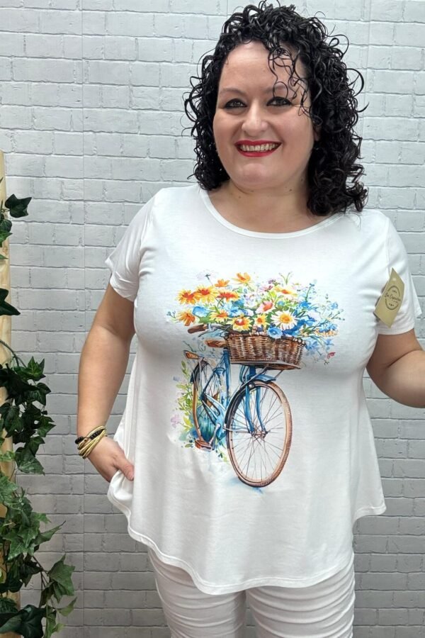 Camiseta Bici blue T-44/52 con Dibujo
