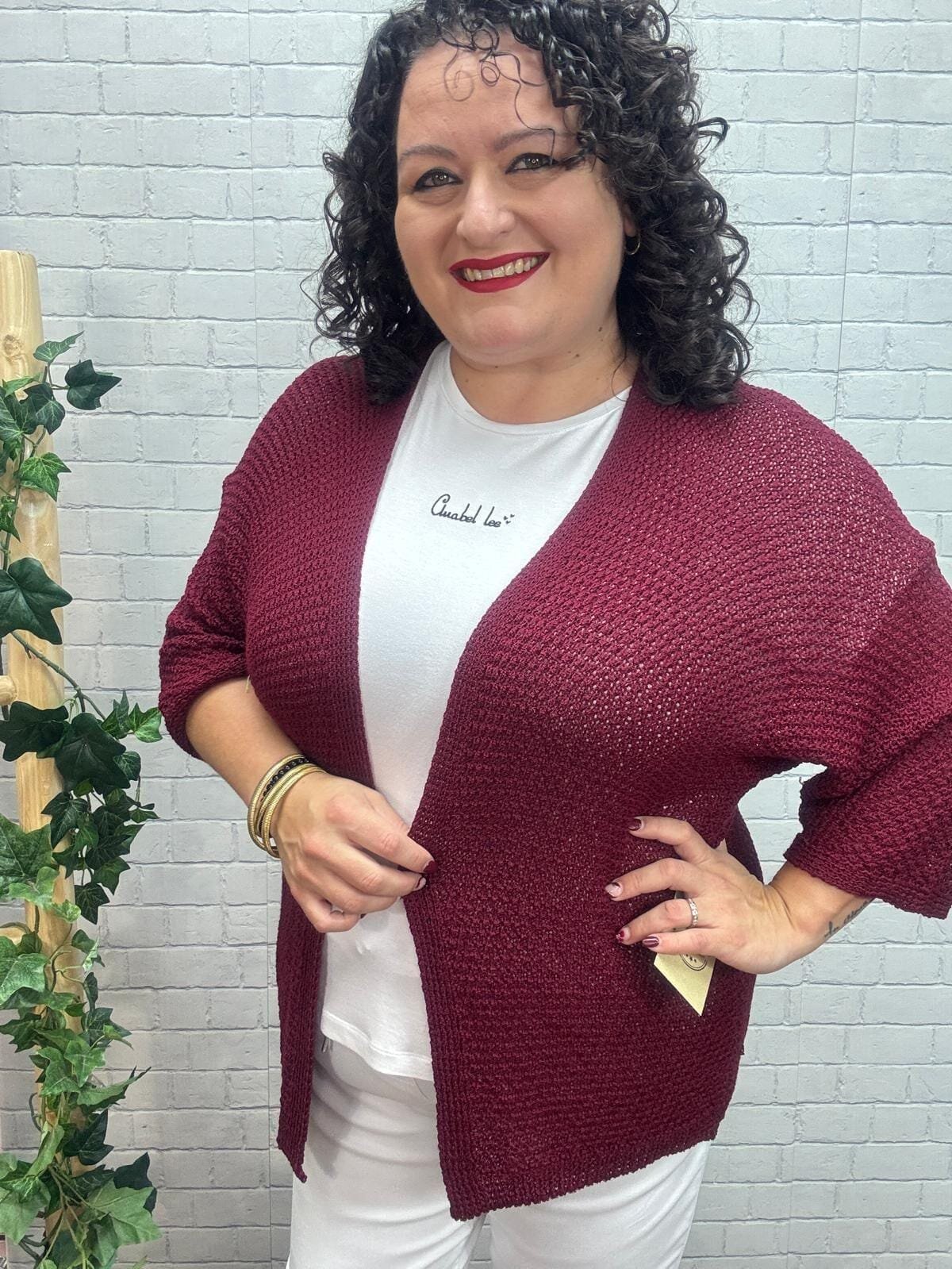 Cardigan Aurelia T-36/52 De Hilo - Imagen 10