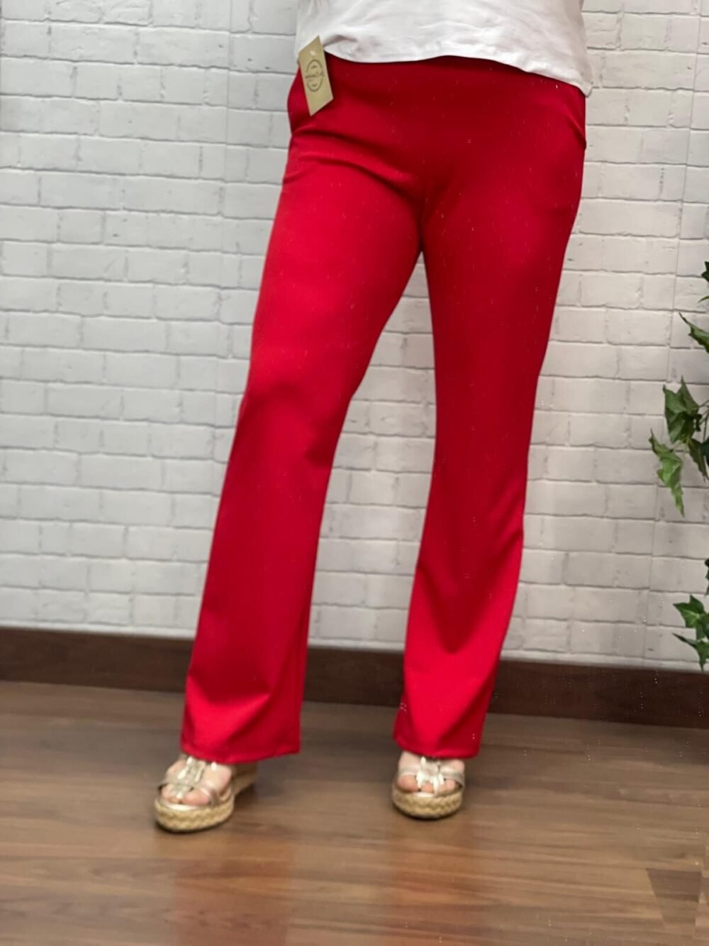Pantalón Vega rojo T-L-/4XL con Campana