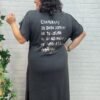 Vestido Kaftán ENAMORATE Aire Retro T-S/M – M/L con Frase