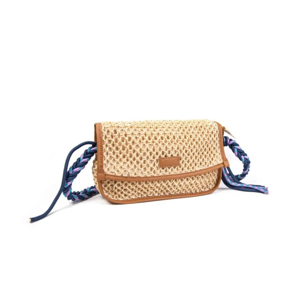 Bandolera Rafia IHL240025 con estilo