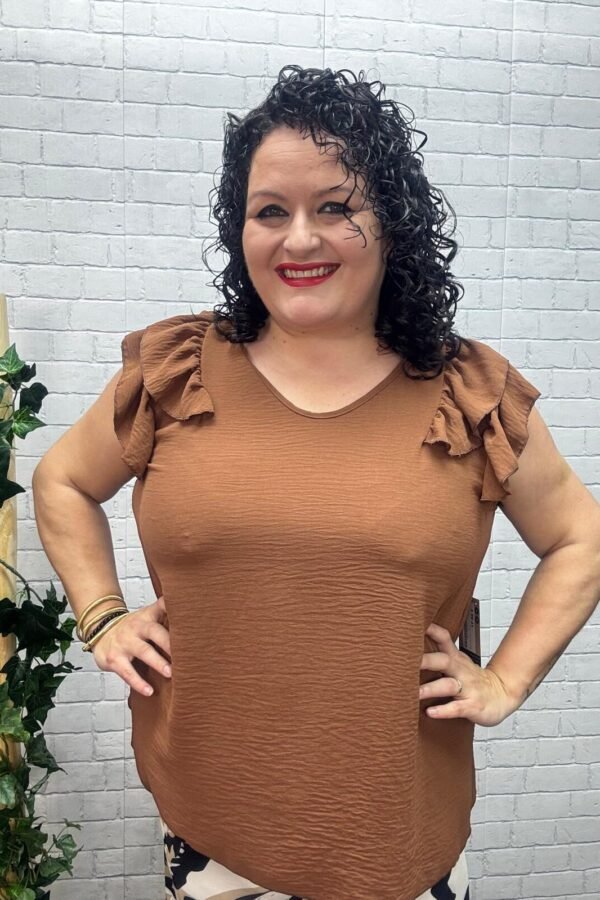 Blusa Davi T-46/52 Con Volantes