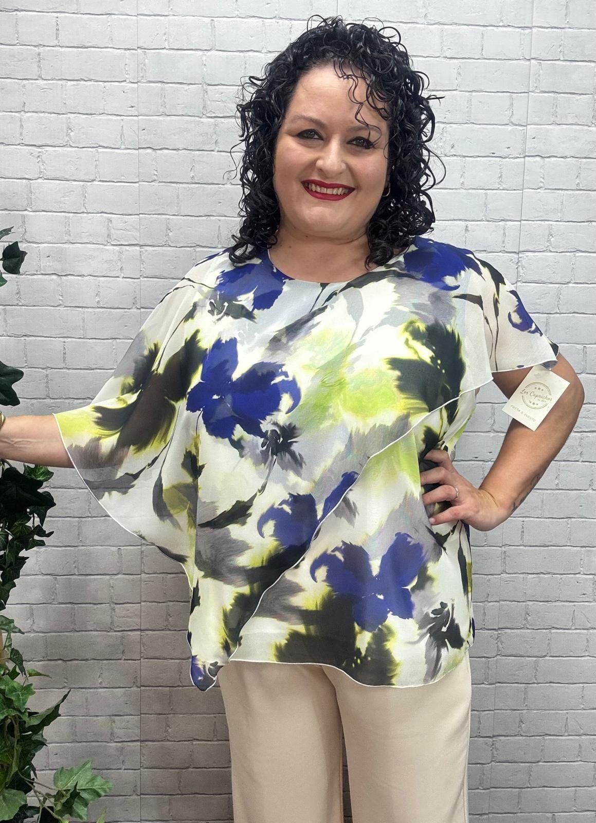 Blusa Nieves klein T-M/3XL De Gasa