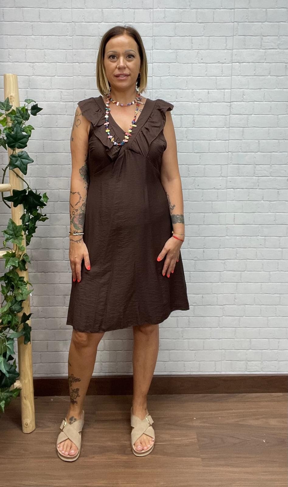 Vestido Cárites T-38/44 con Volantes