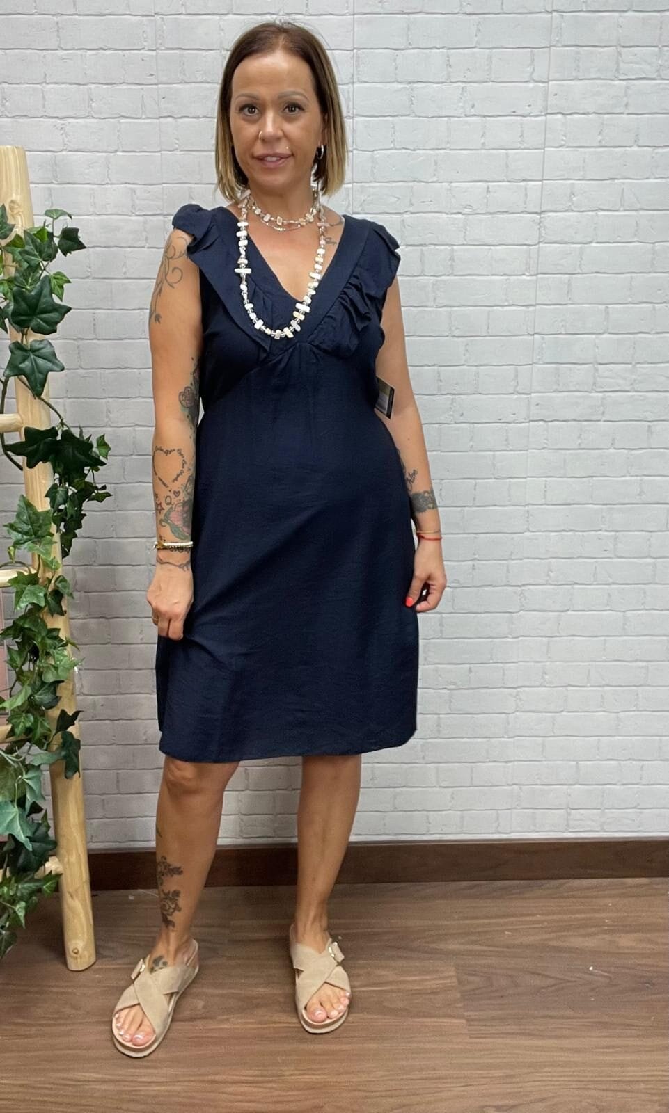 Vestido Cárites T-38/44 con Volantes