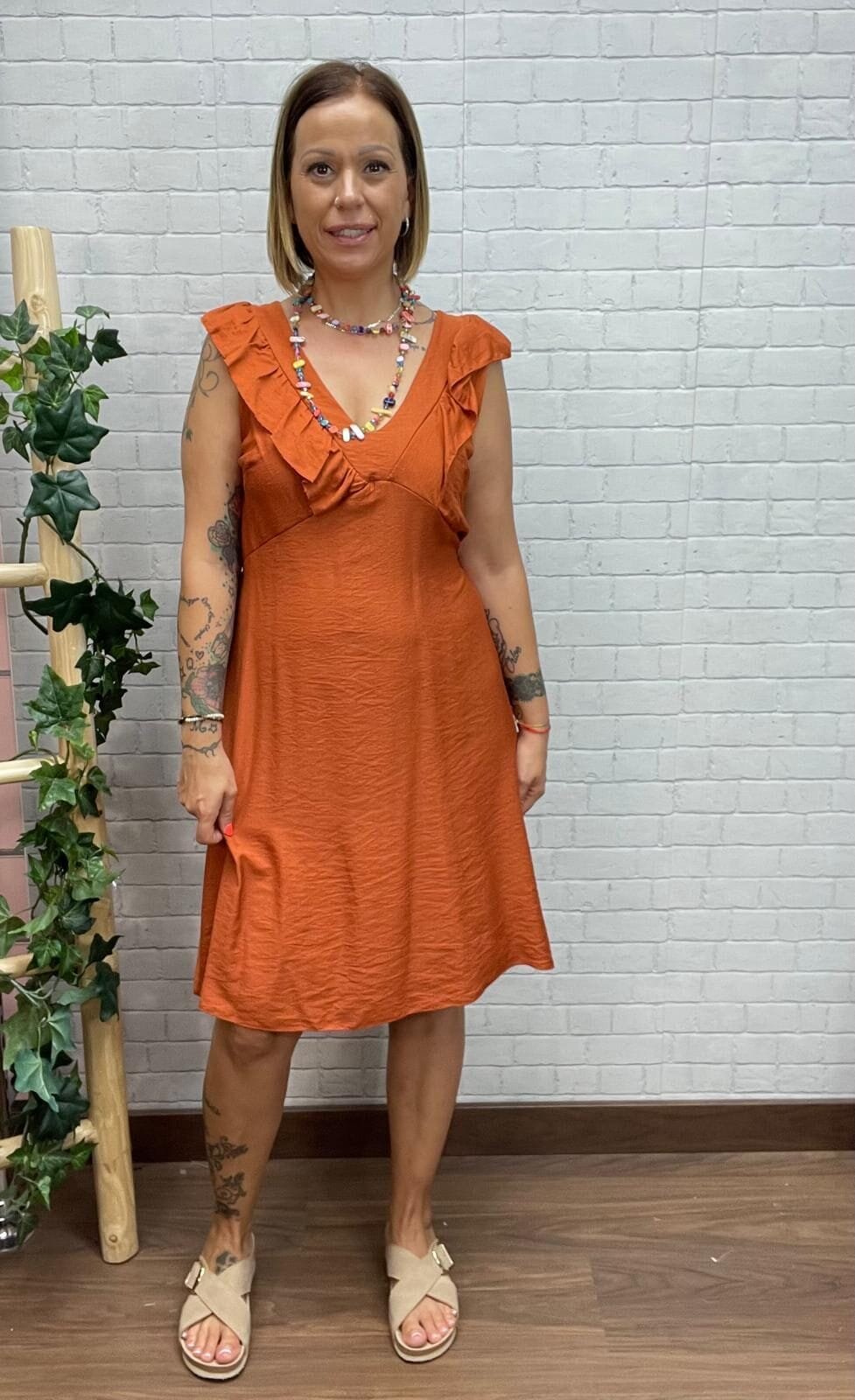 Vestido Cárites T-38/44 con Volantes