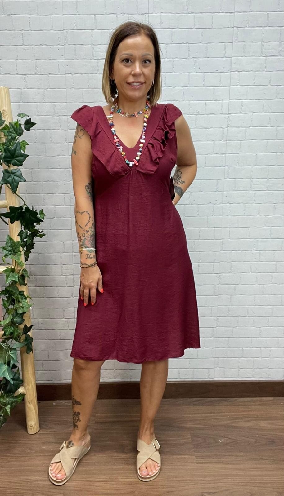 Vestido Cárites T-38/44 con Volantes