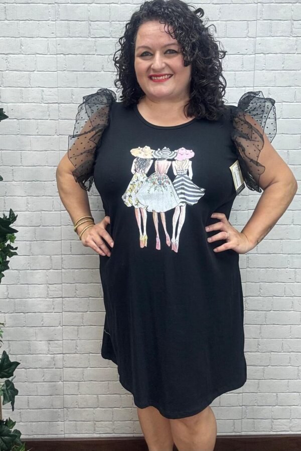 Vestido Haimi T-44/54 con Mangas de Tul