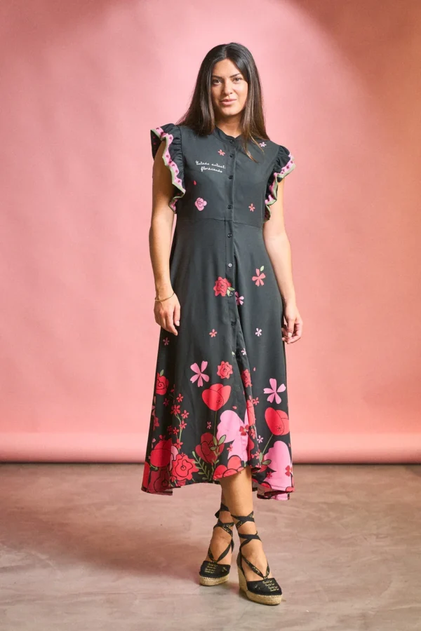 Vestido Paula Anabel Lee T-S/2XL estampado