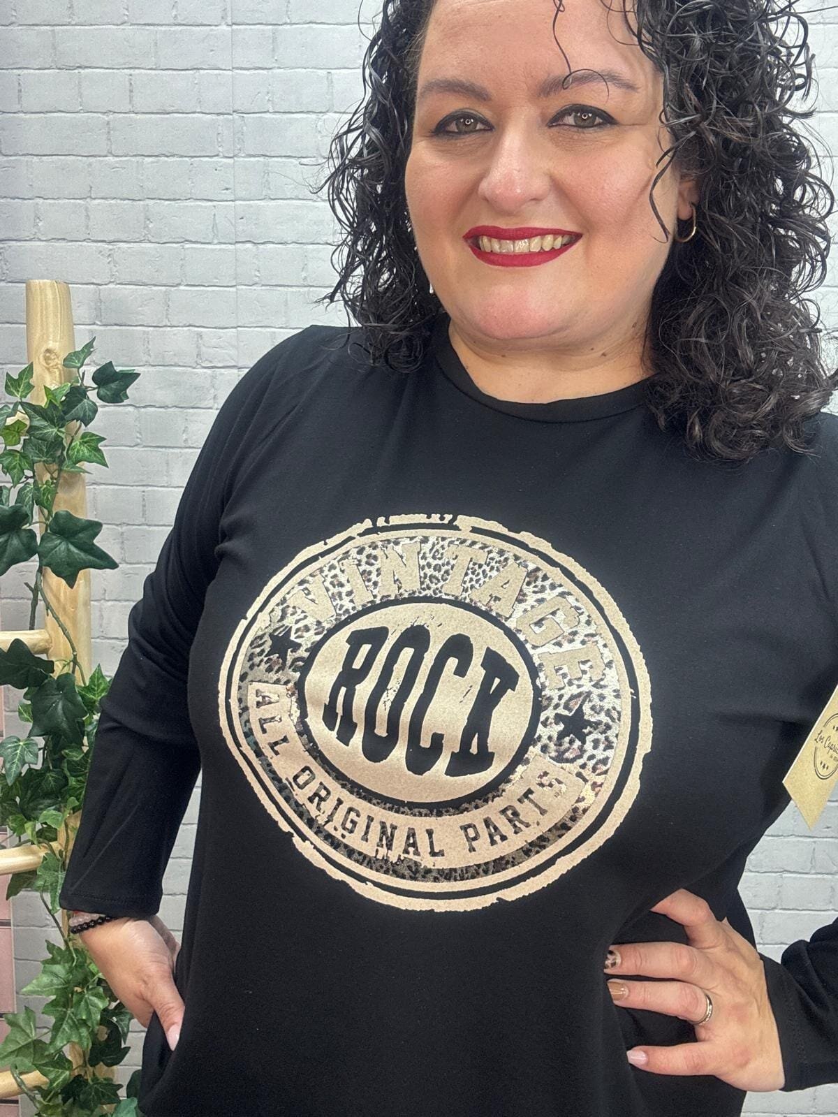 Camiseta Vintage T-44/54 con Dibujo