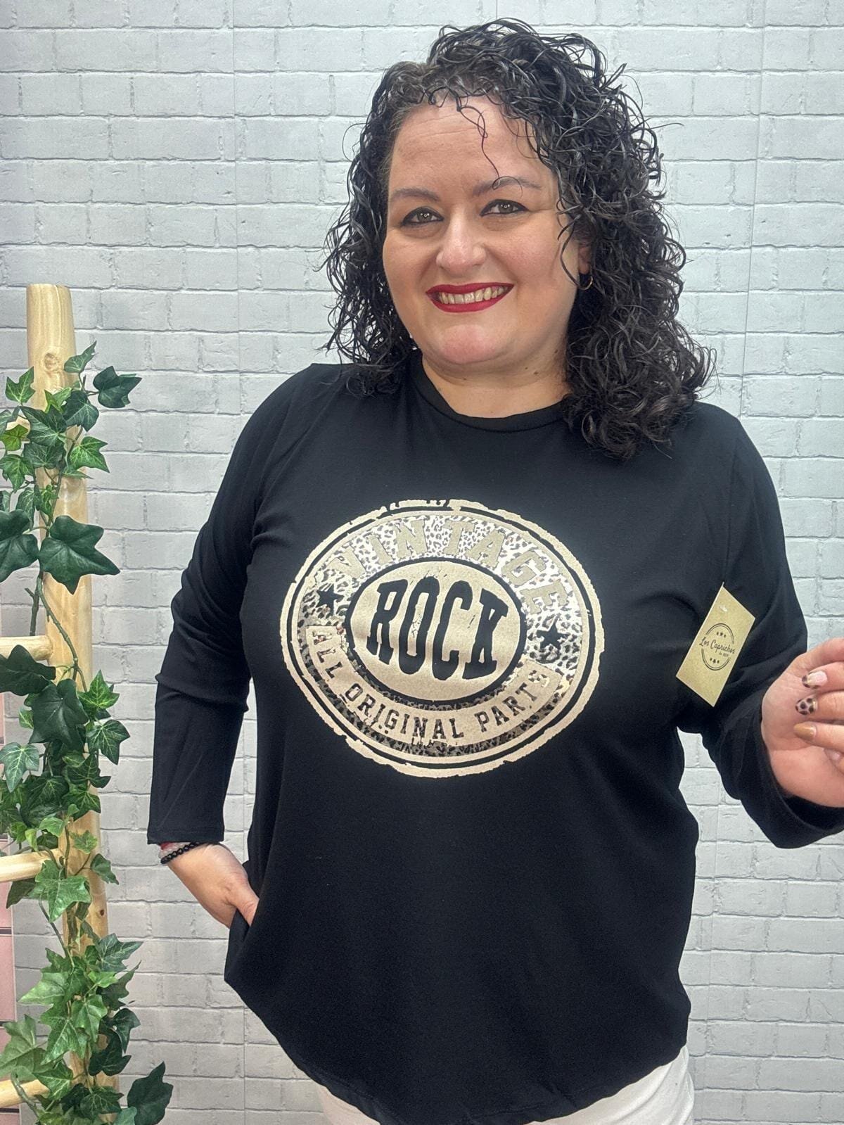 Camiseta Vintage T-44/54 con Dibujo