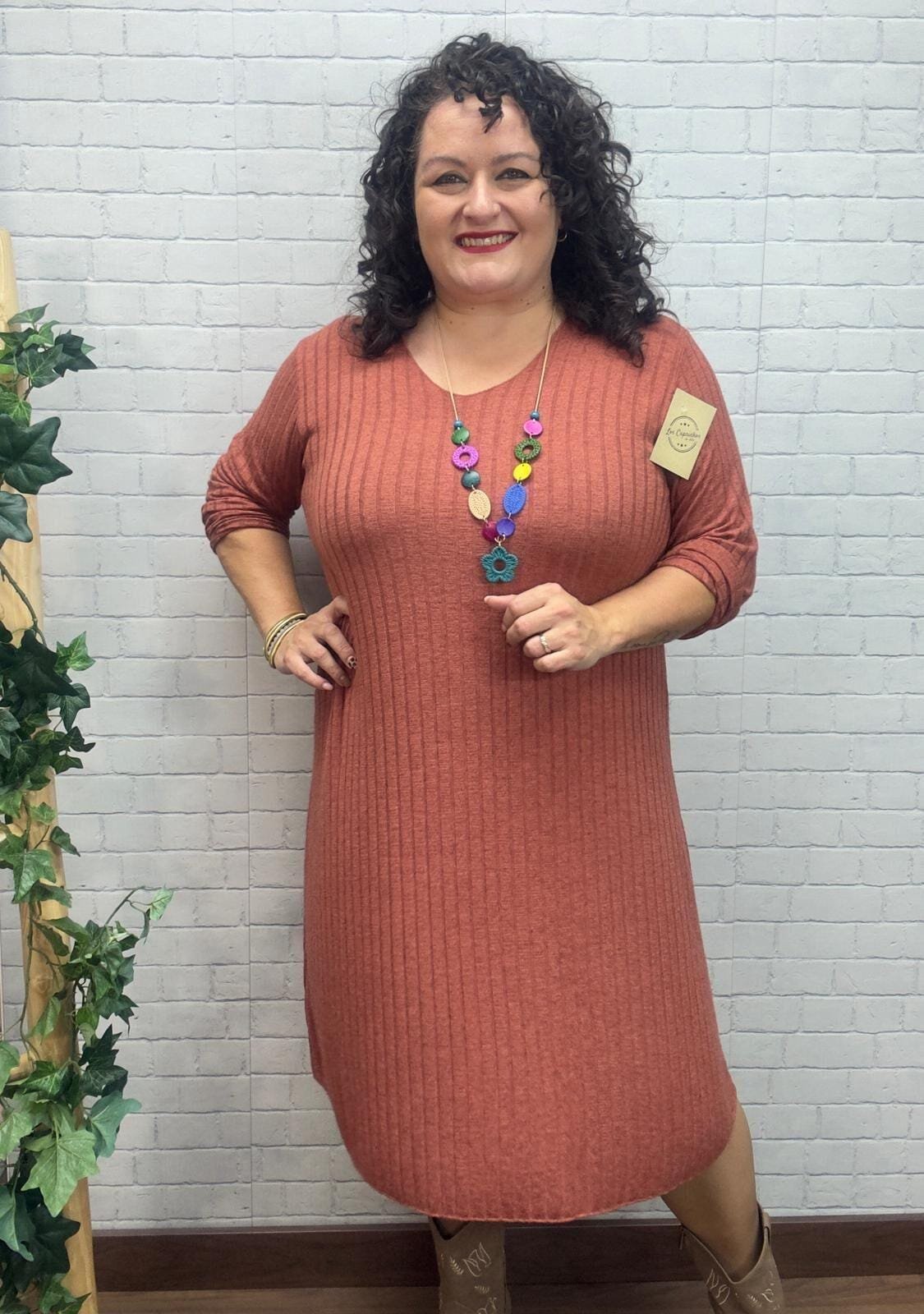 Vestido Emma T-44/54 de Punto Canalé