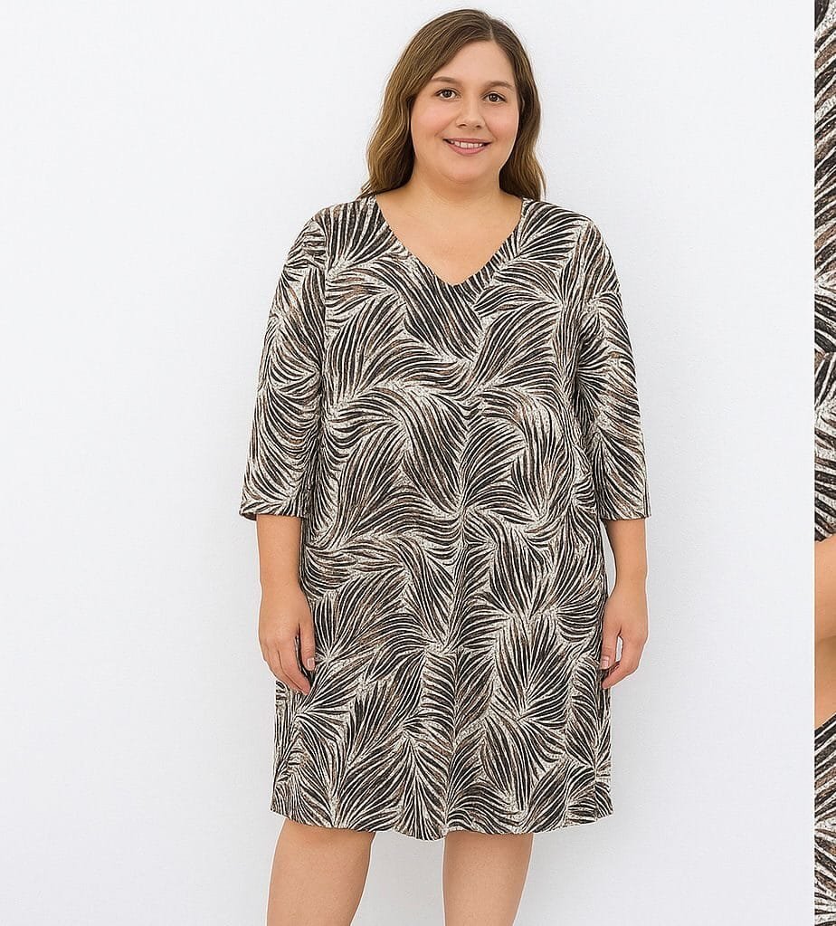 Vestido Blonda T-S/2XL Estampado