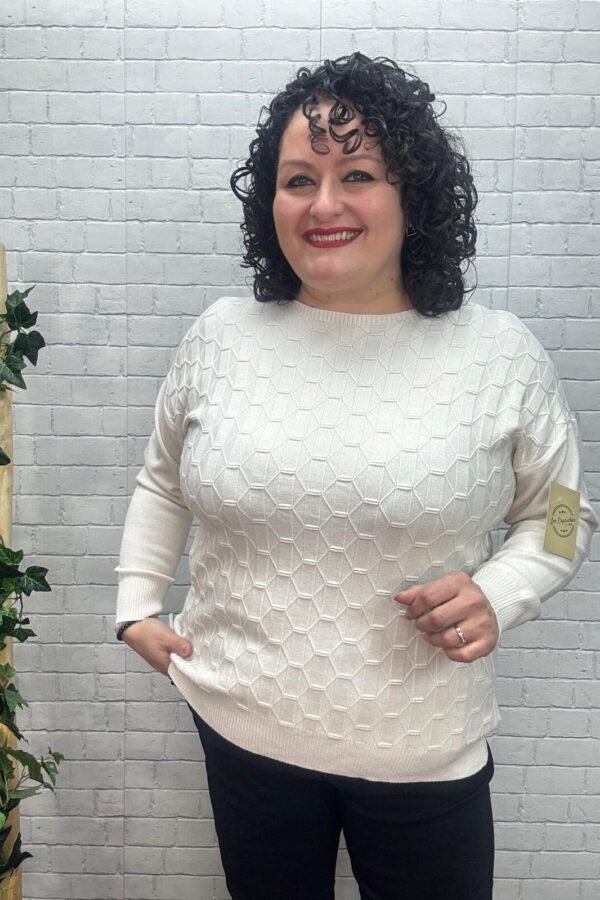 Jersey Carla T-44/52 Con Dibujo En Relieve