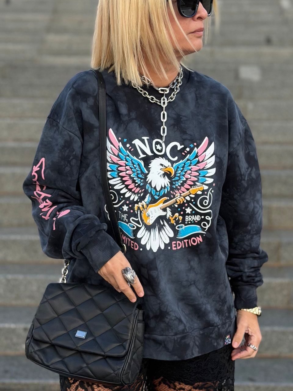 Sudadera Eagle Rock Noc Atelier T-S/XL Ilustrada