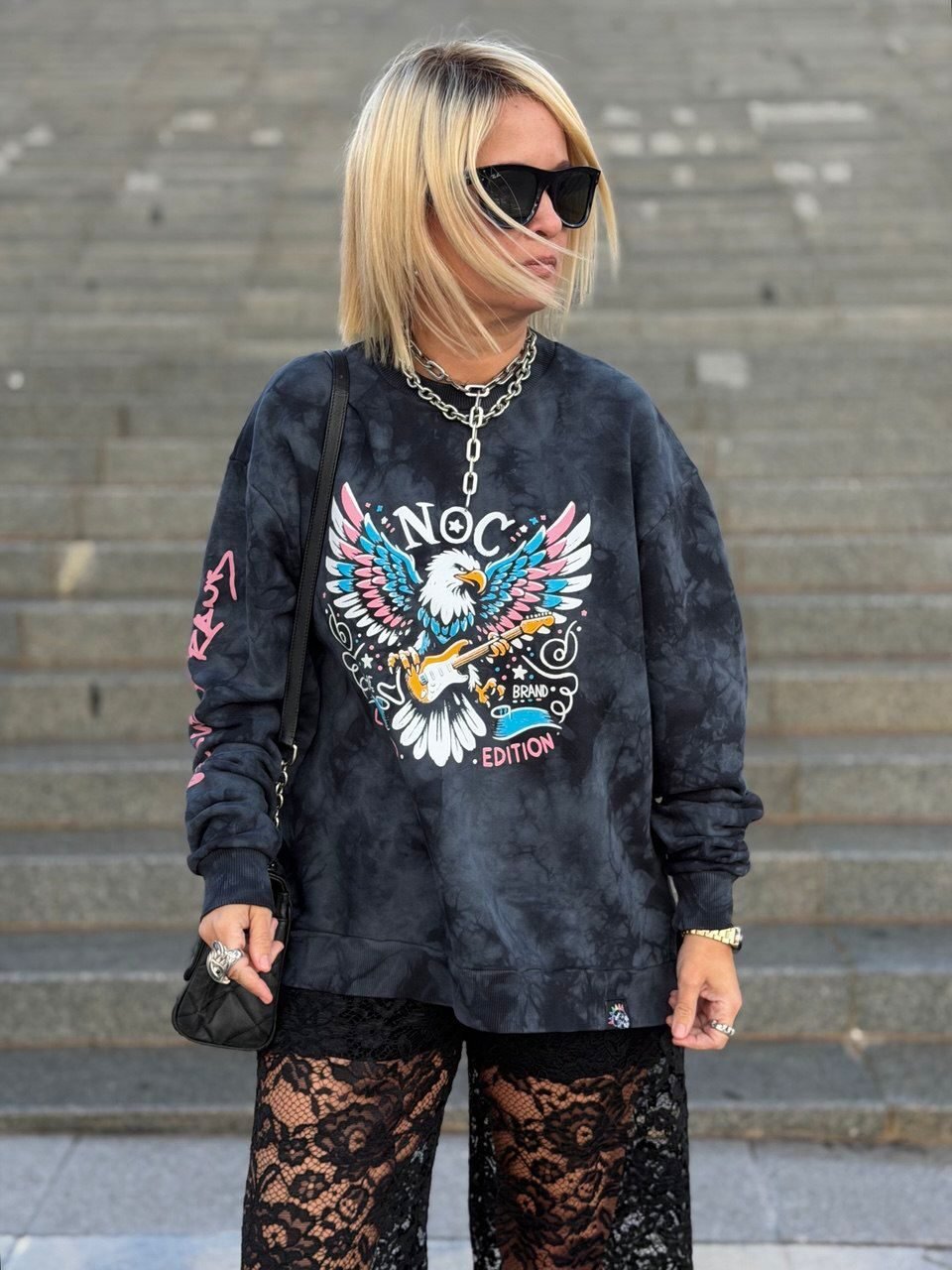 Sudadera Eagle Rock Noc Atelier T-S/XL Ilustrada