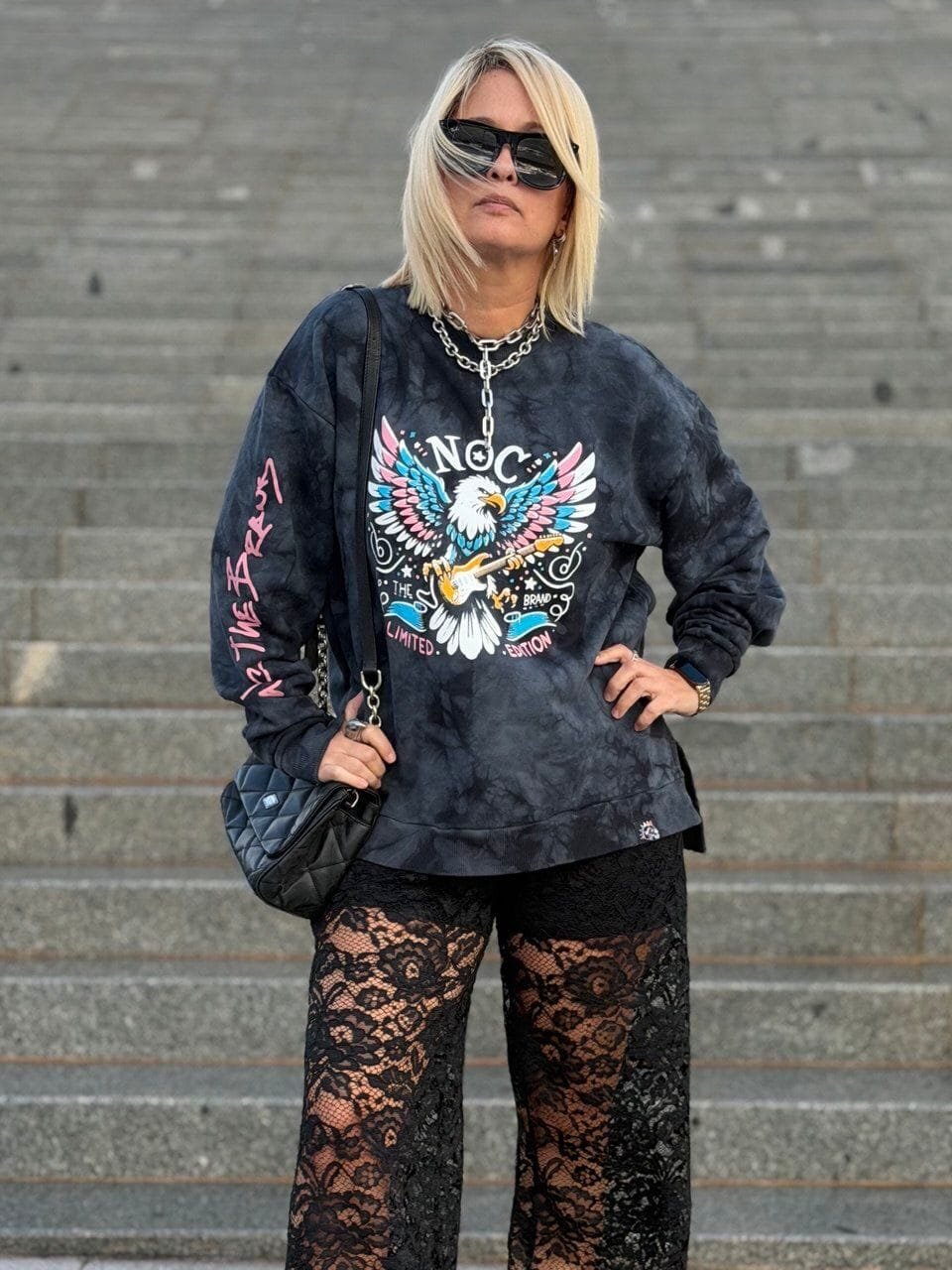 Sudadera Eagle Rock Noc Atelier T-S/XL Ilustrada