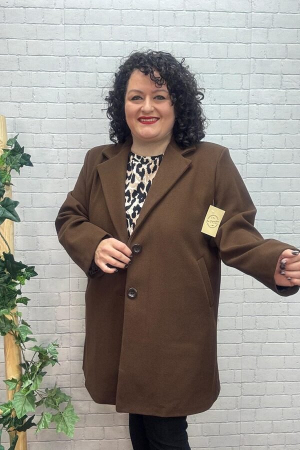 Abrigo Nagore Chocolate T-XL/3XL De Paño