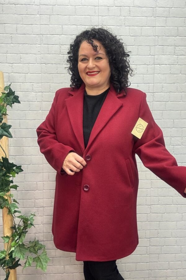 Abrigo Nagore Granate T-XL/3XL De Paño