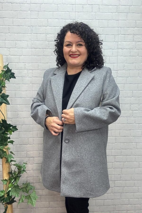 Abrigo Nagore Gris T-XL/3XL De Paño