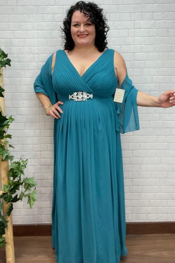 Vestido Rafaella T-2XL-3XL/3XL-4XL Con Pedrería