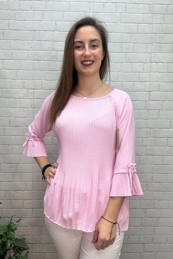 Blusa Patricia Rosa T-36/44 Plisada