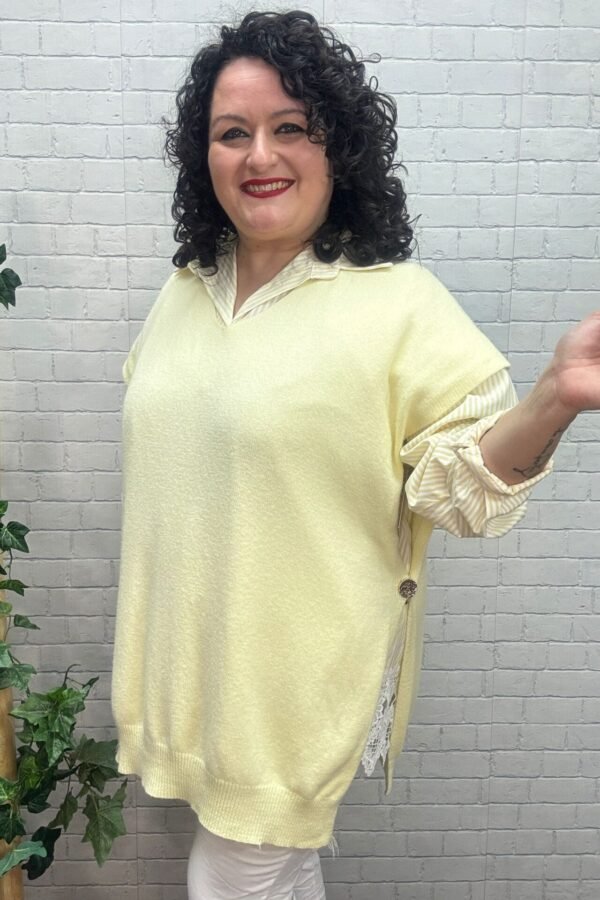 Chaleco Vesna Amarillo T-50/58 De Punto