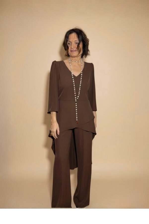 Conjunto Rio Chocolate T-42/54 Asimétrico