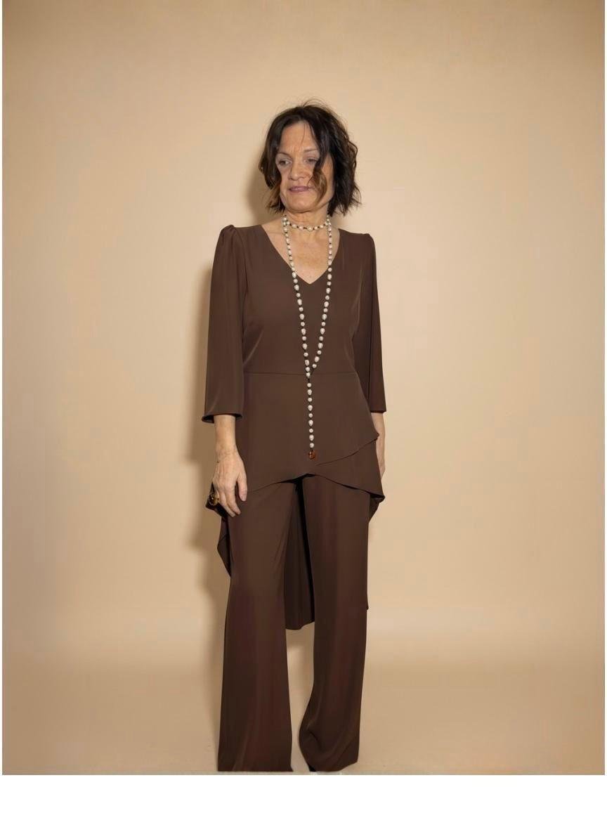 Conjunto Rio Chocolate T-42/54 Asimétrico