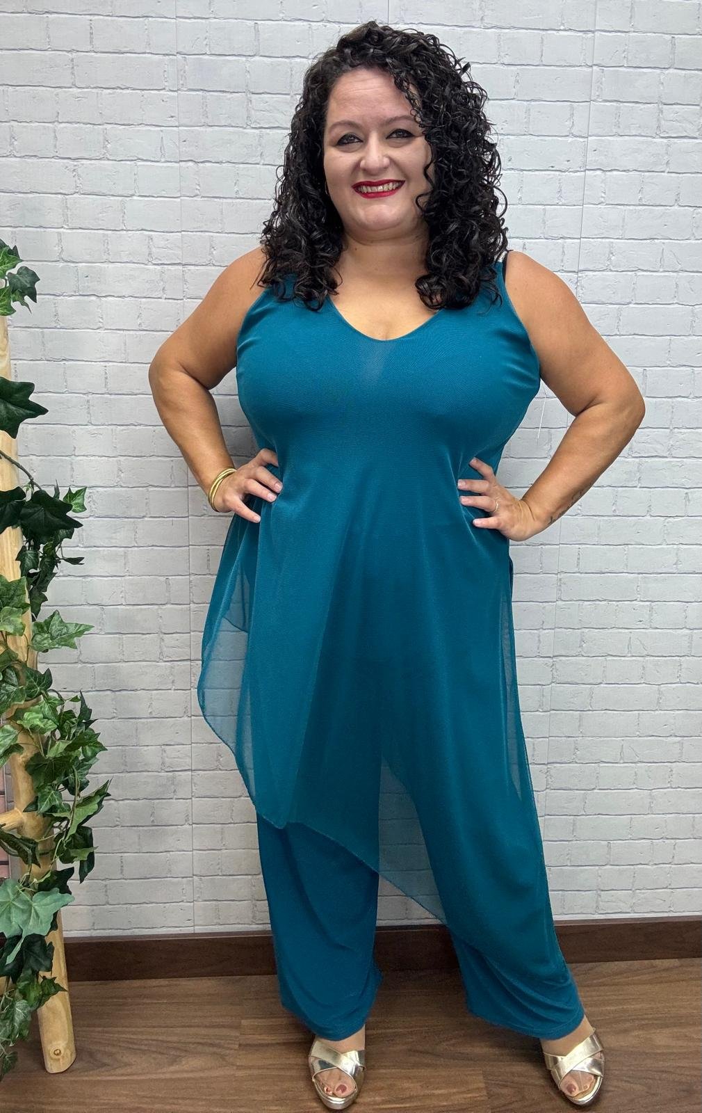 Mono tul oceano Trendy T-M/3XL Asimétrico