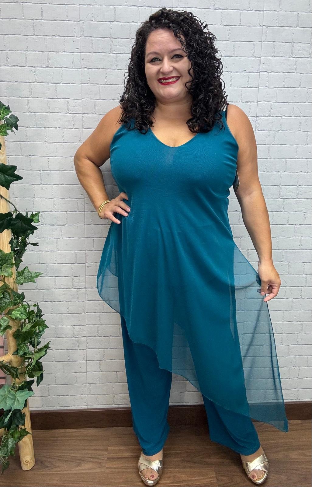 Mono tul oceano Trendy T-M/3XL Asimétrico
