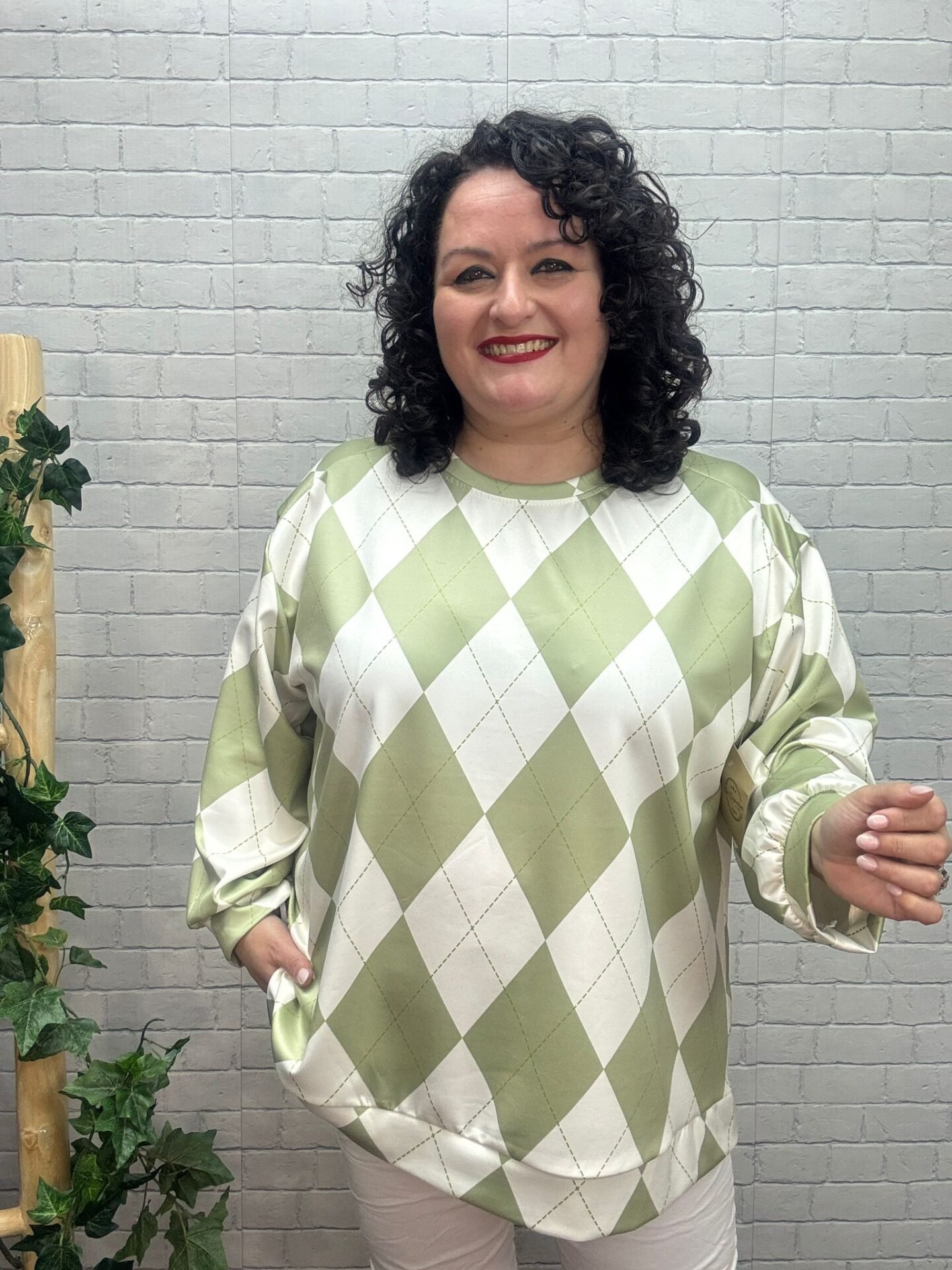 Sudadera Abril Verde T-50/56 Con Dibujo