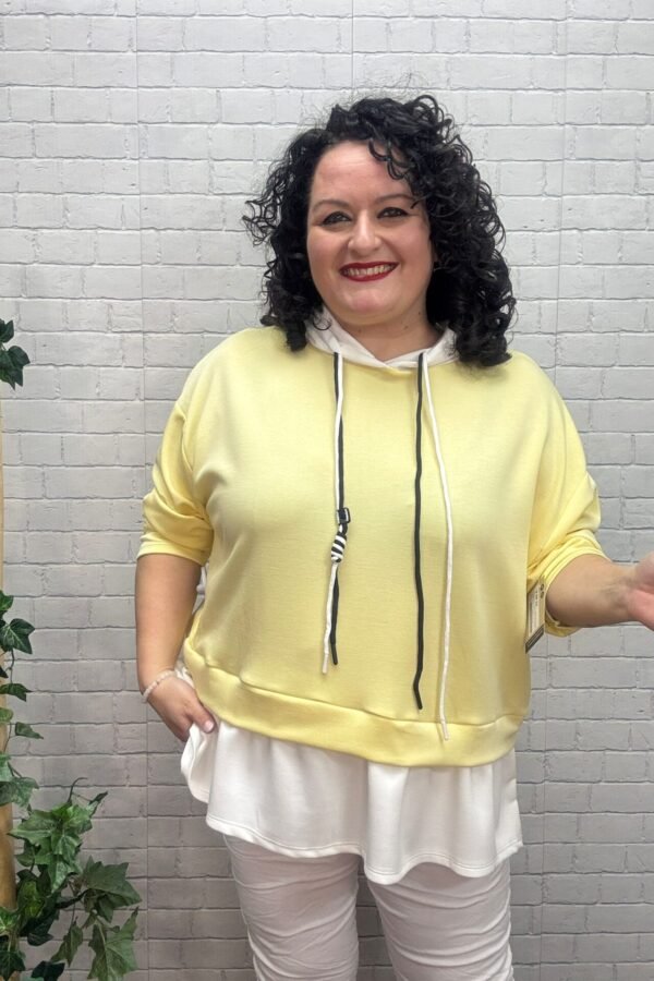 Sudadera Aurora Amarillo T-48/56 Con Capucha