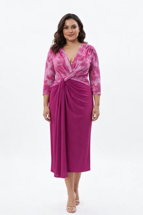 Vestido Ingrid Buganvilla T-2XL/3XL-3XL/4XL Estampado